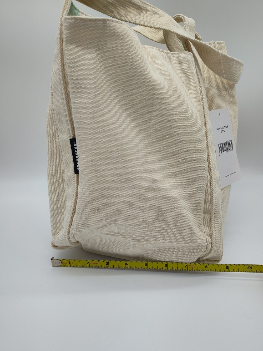 STARBUCKS Japan 2025 Lucky Bag Tote Organizer Pouch Set Canvas Cream NWT - Picture 8 of 16